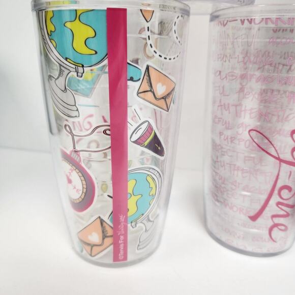 Lot of 5 Tervis for Thirty One 16oz  American made insulted Tumbler cups no lids - Picture 10 of 13